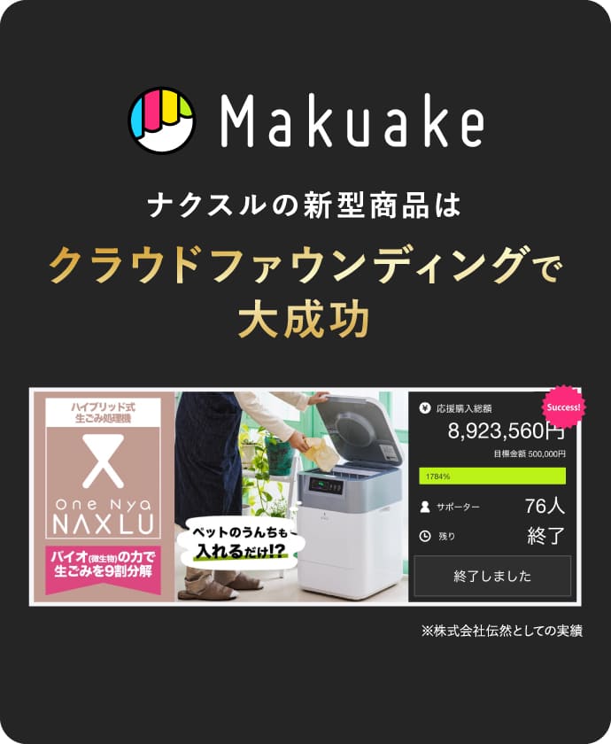 クラウドファウンディングで大成功